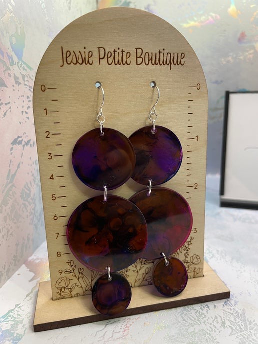 Morgan : rouge foncé, mauve et bleu -Sans nickel