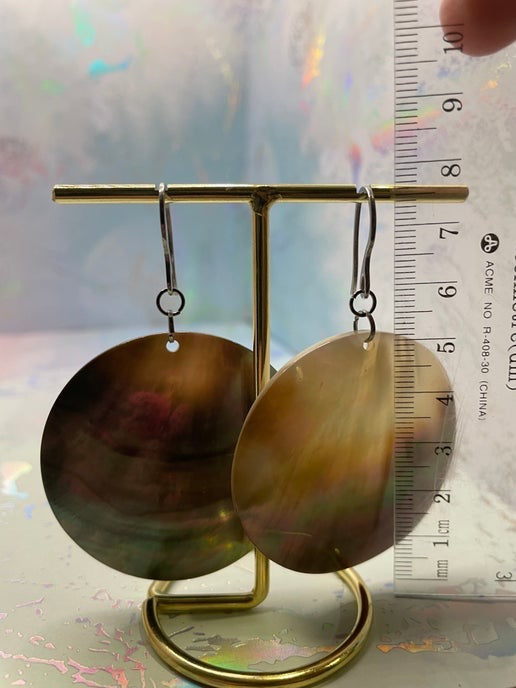 Boucles d'oreilles Big Shell - acier inoxydable
