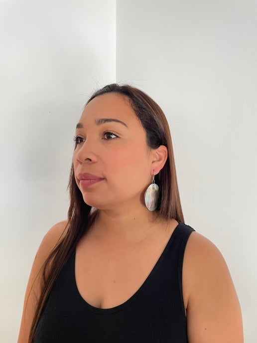 Boucles d'oreilles Big Shell - acier inoxydable