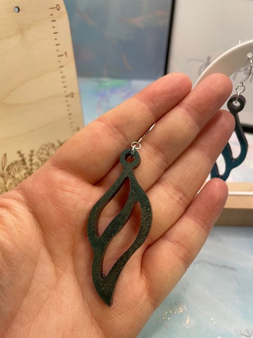 Boucles d'oreilles Caméléon Ailes du Ciel - Sans nickel