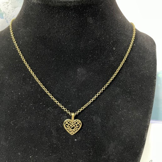 Bronze Heart Charm Necklace