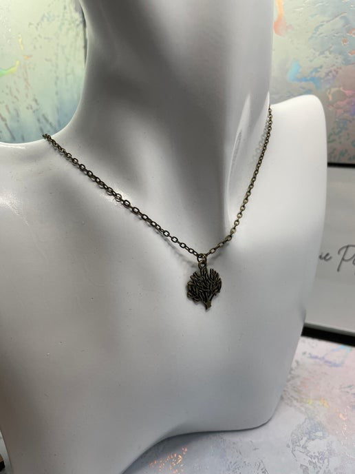 Bronze Tree Necklace & Earrings Set