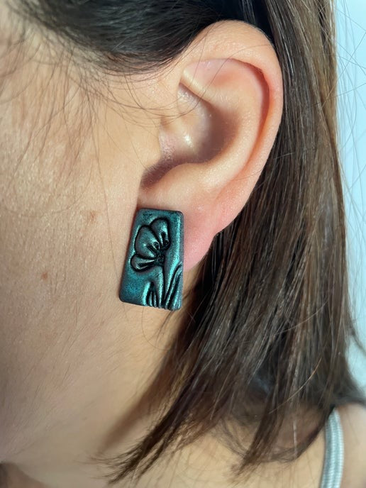 Floral Stud Earrings- Nickel Free