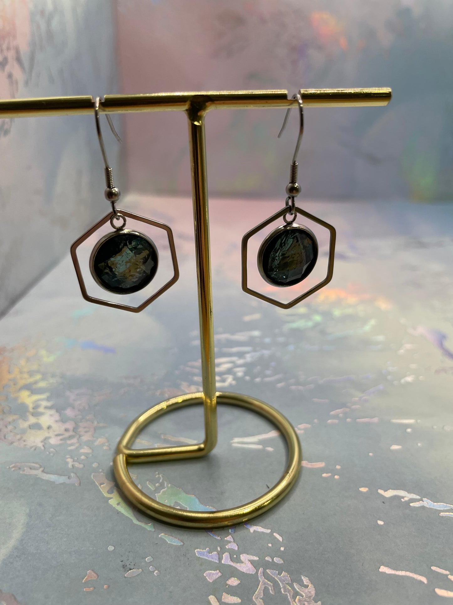 Faux gemstone Earrings – Multiple Shapes and Colours