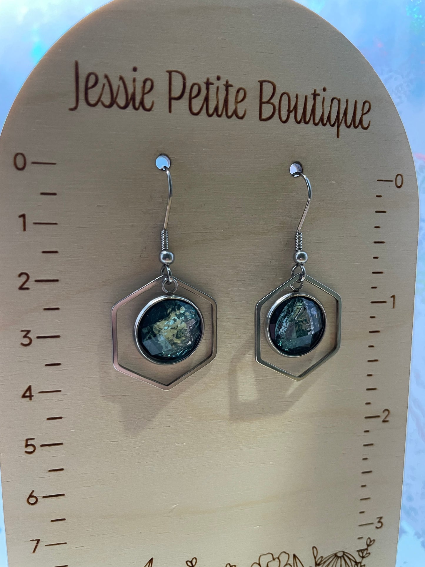 Faux gemstone Earrings – Multiple Shapes and Colours