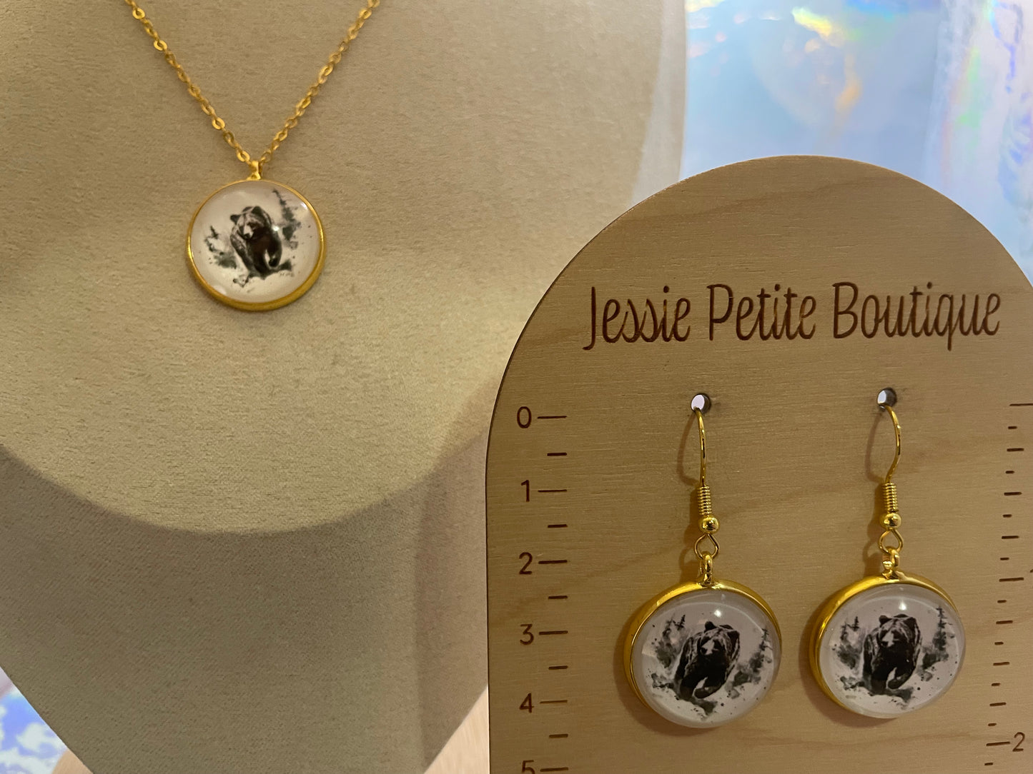 Gold Bezel Wildlife SET