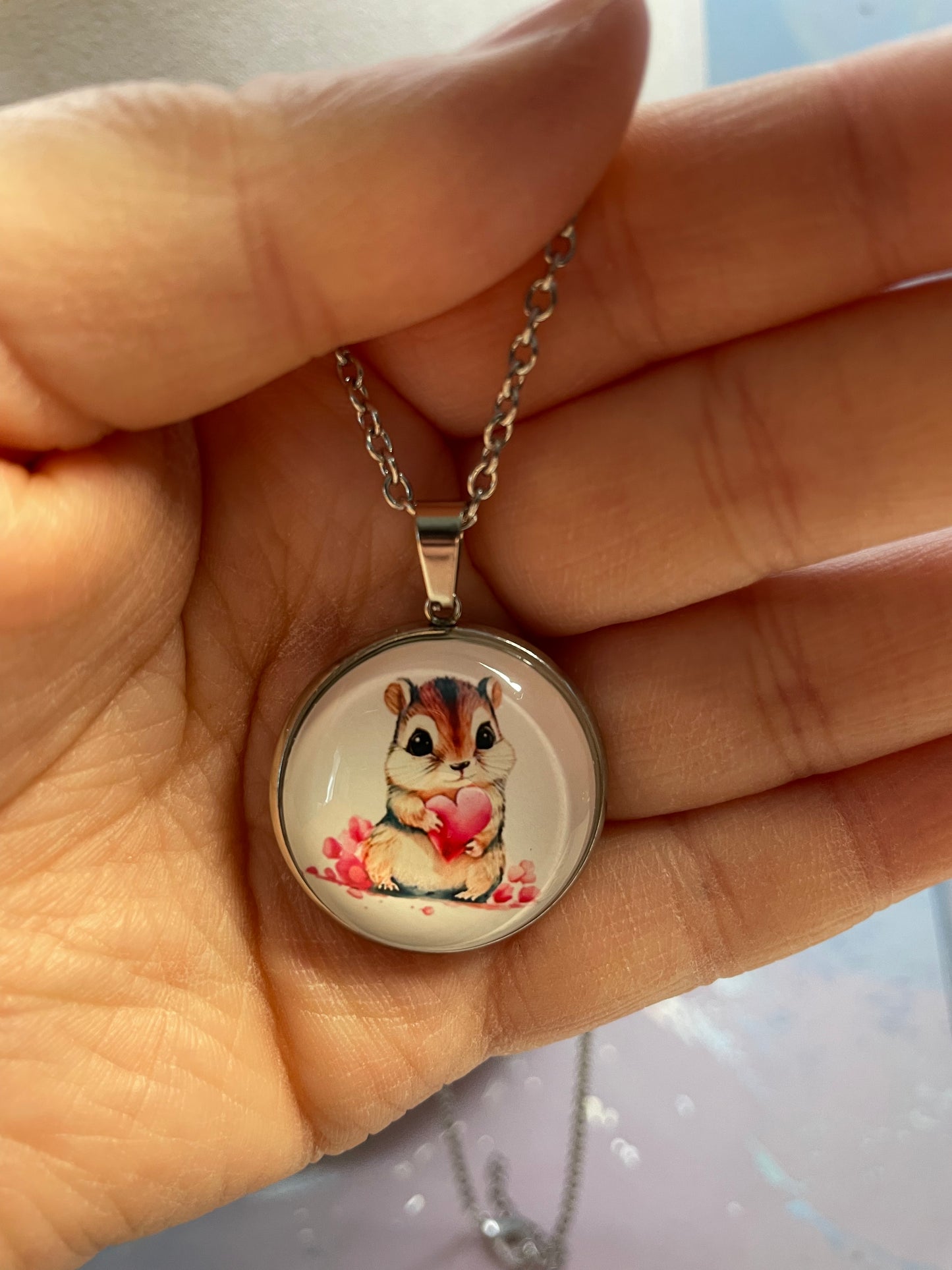 Collier Animal Adorable (Fini Argent)