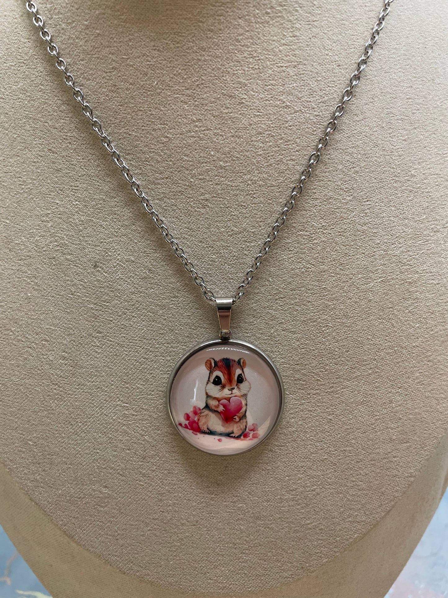 Collier Animal Adorable (Fini Argent)