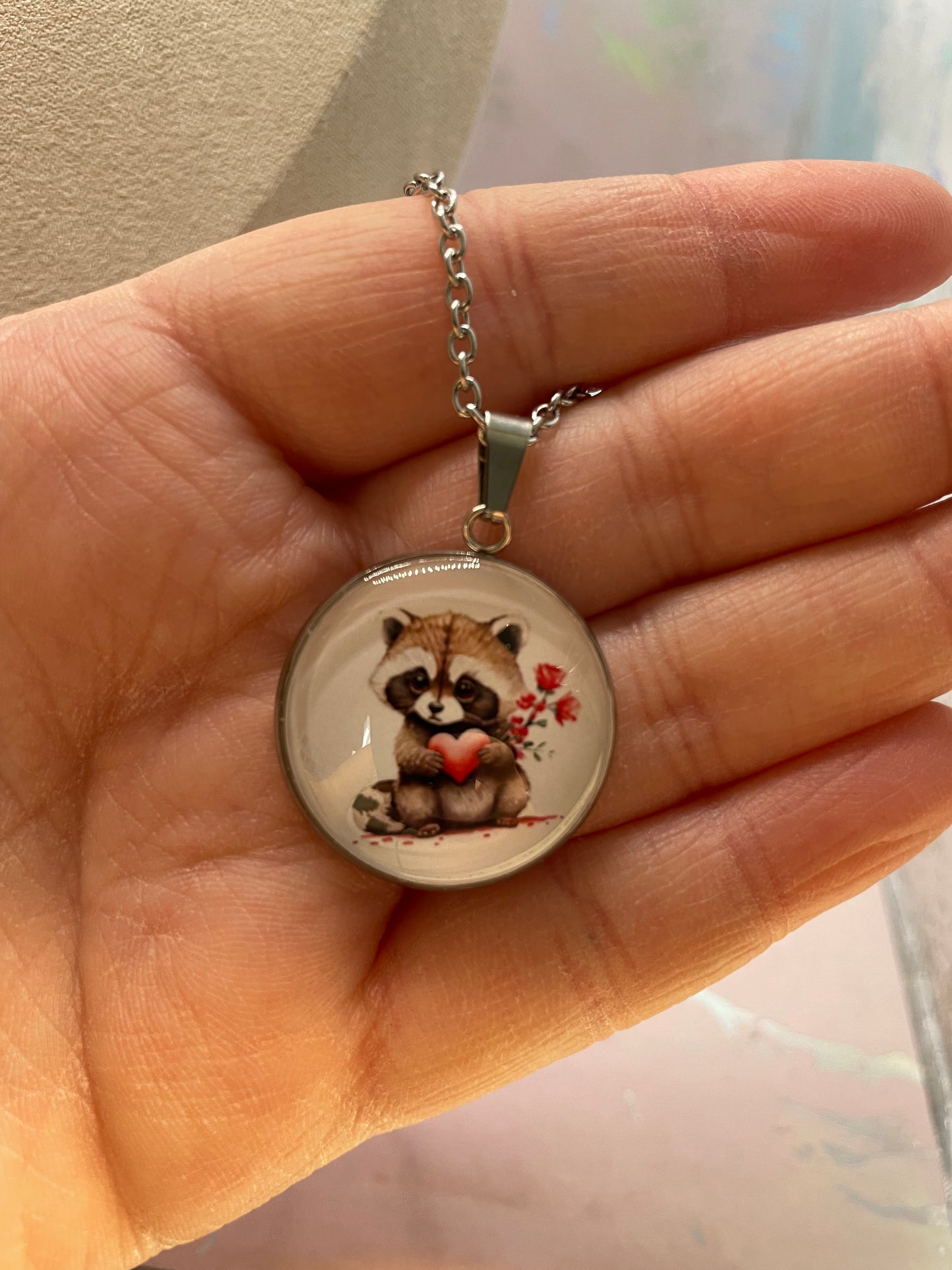 Collier Animal Adorable (Fini Argent)