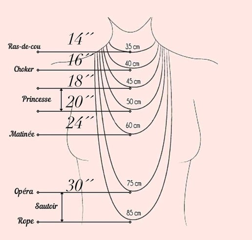 Collier cœur dorée - 22''