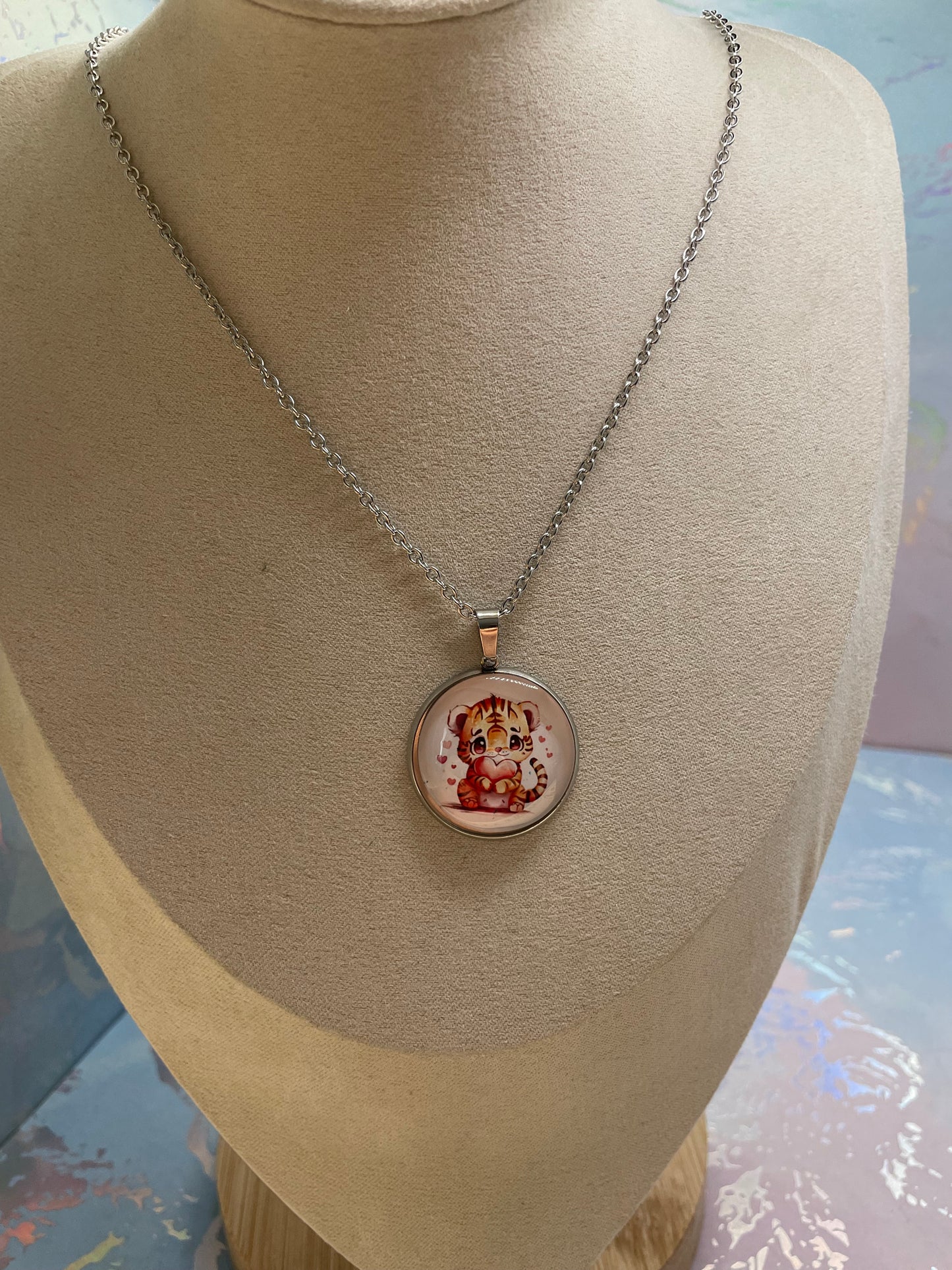 Collier Animal Adorable (Fini Argent)