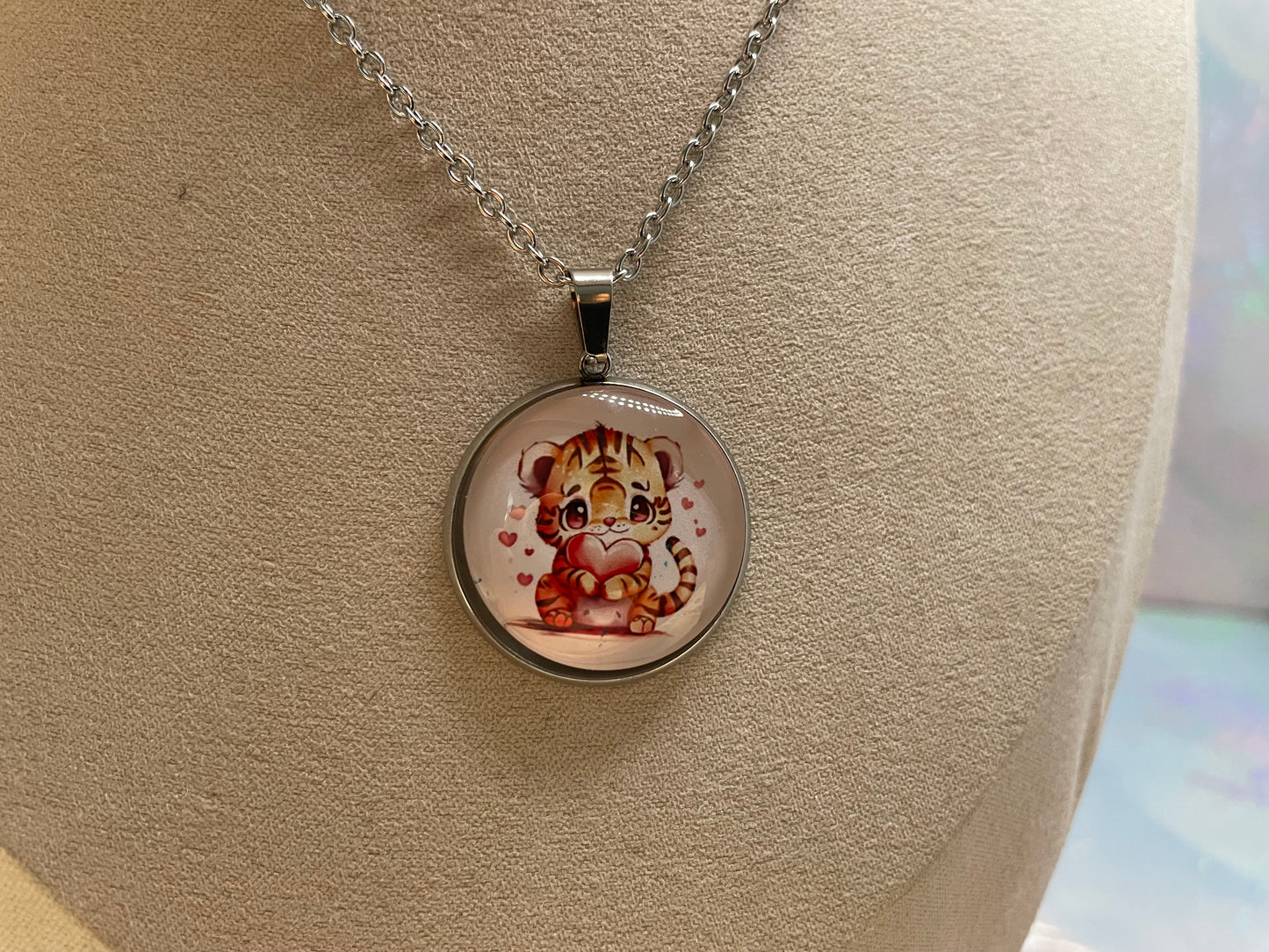 Collier Animal Adorable (Fini Argent)