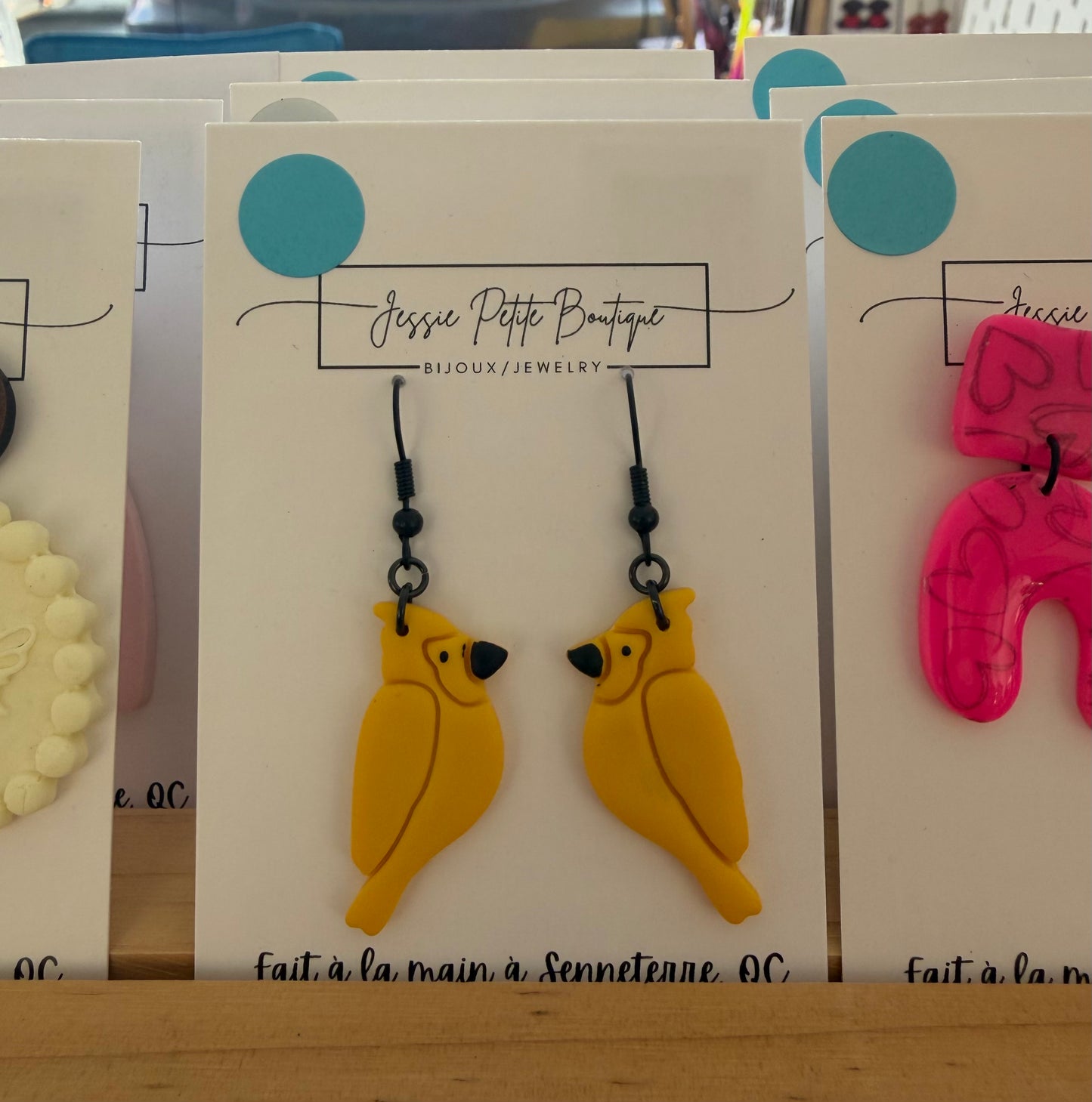 Bird Polymer Clay Earrings