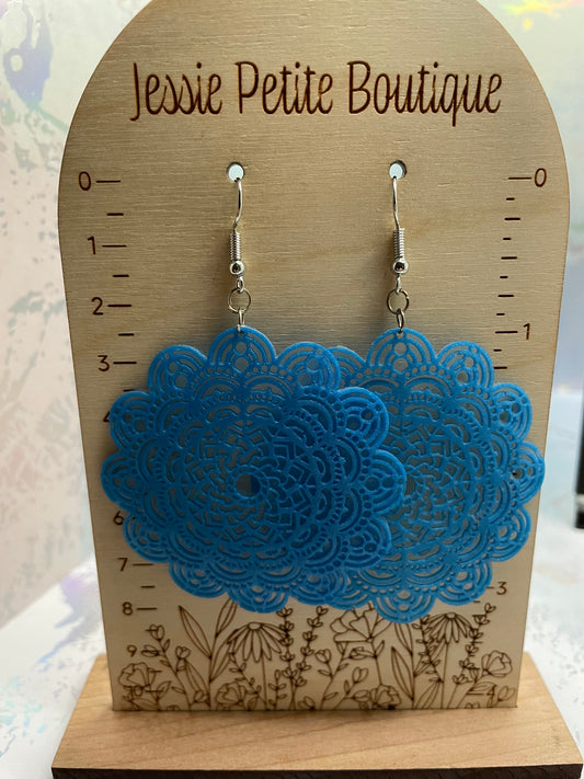 Big Clay Mandala Earrings