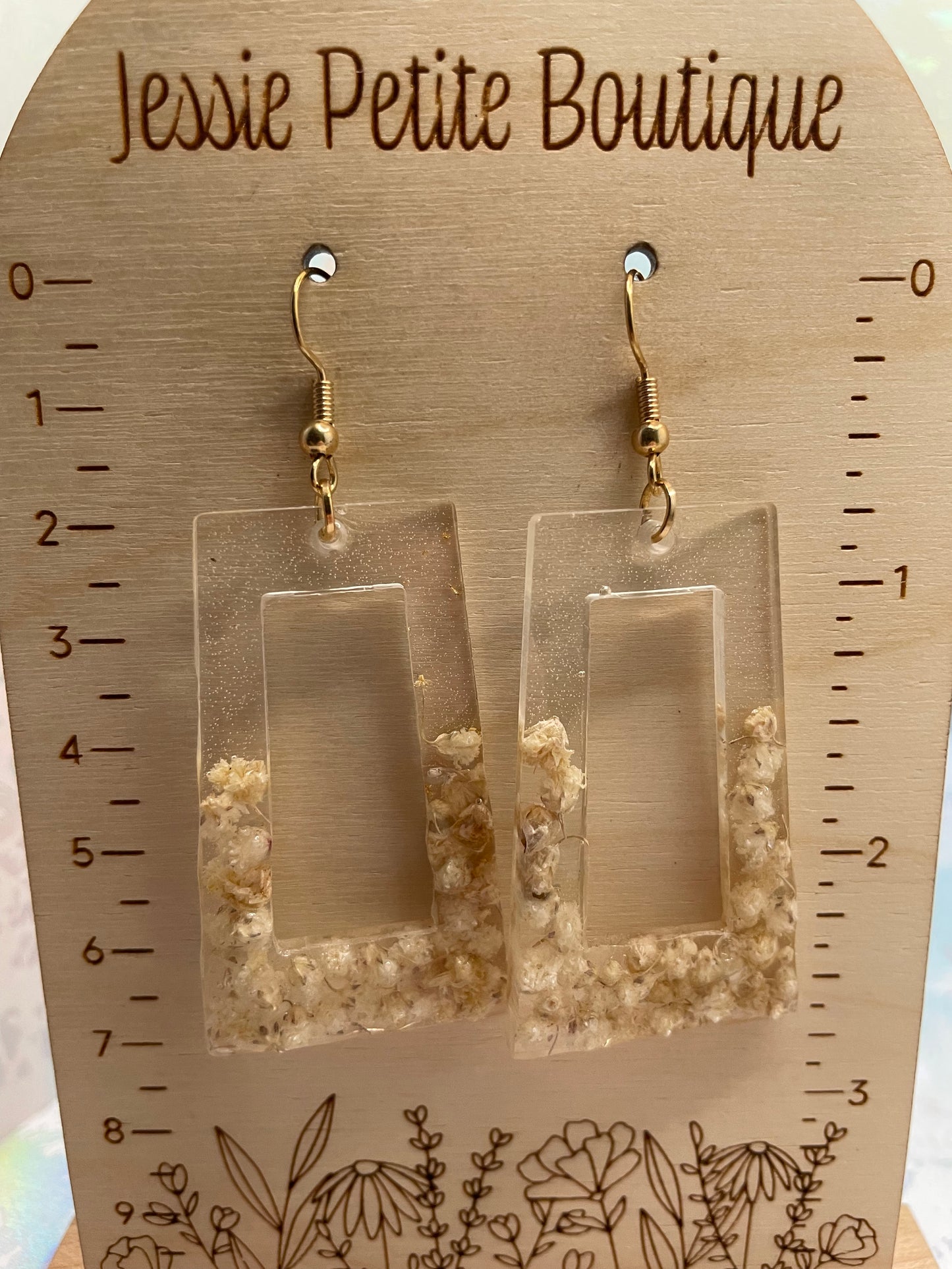 Rectangle Dangle Earrings