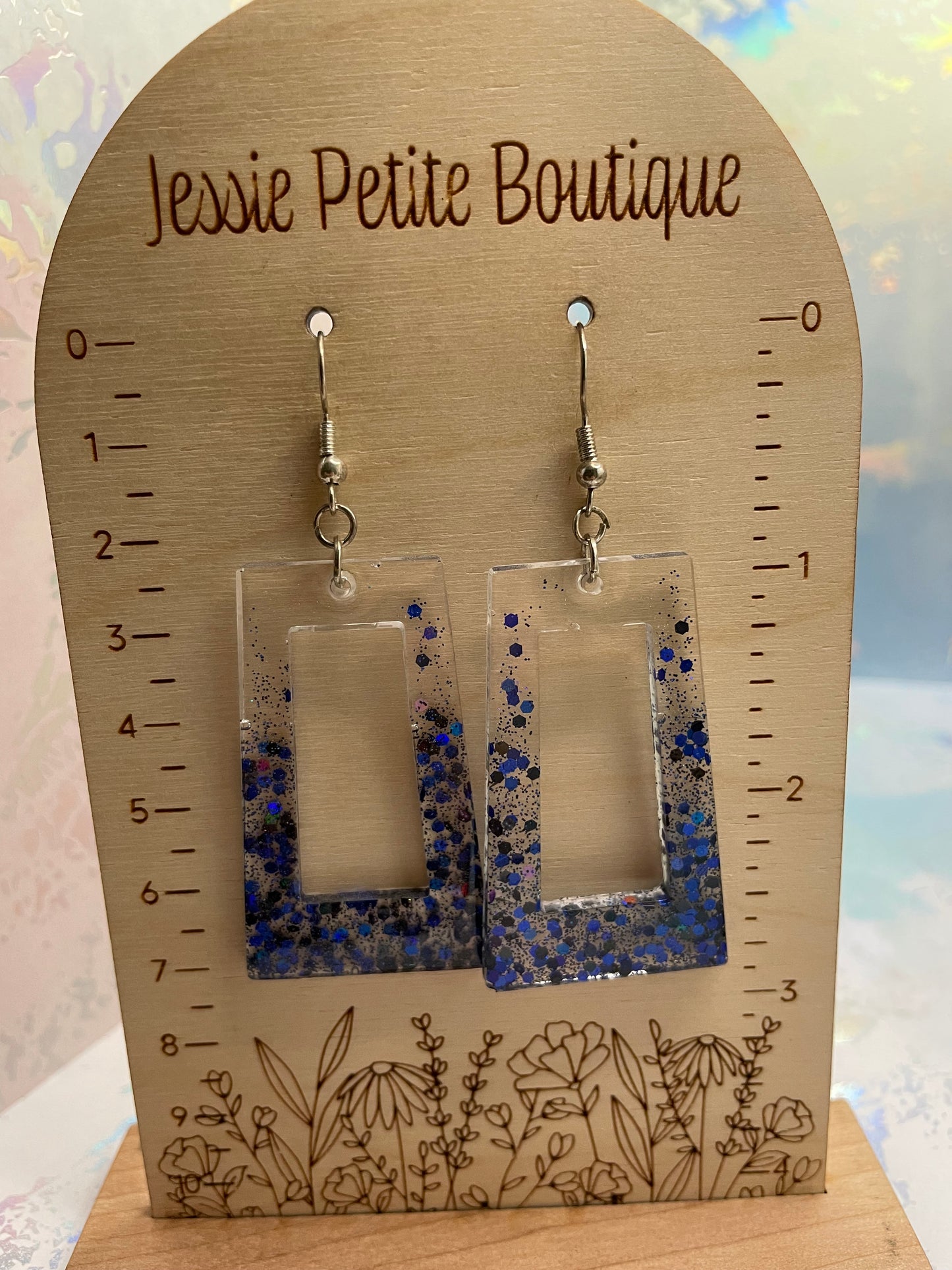 Rectangle Dangle Earrings