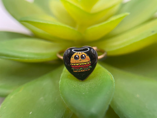 Adjustable Heart Rings – Rose Gold Plated Stainless Steel