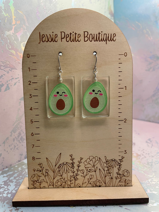 Boucles d'oreilles avocat-Acier Inoxydable