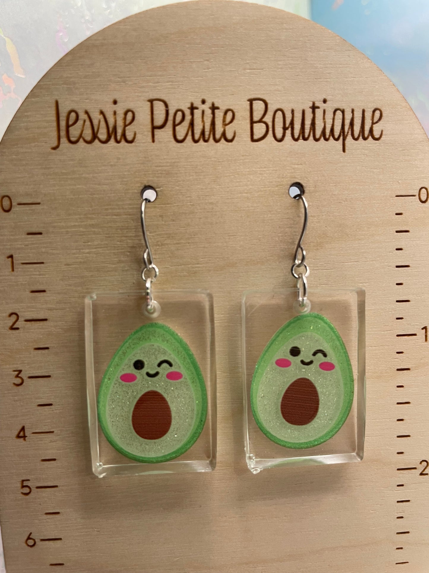 Boucles d'oreilles avocat-Acier Inoxydable