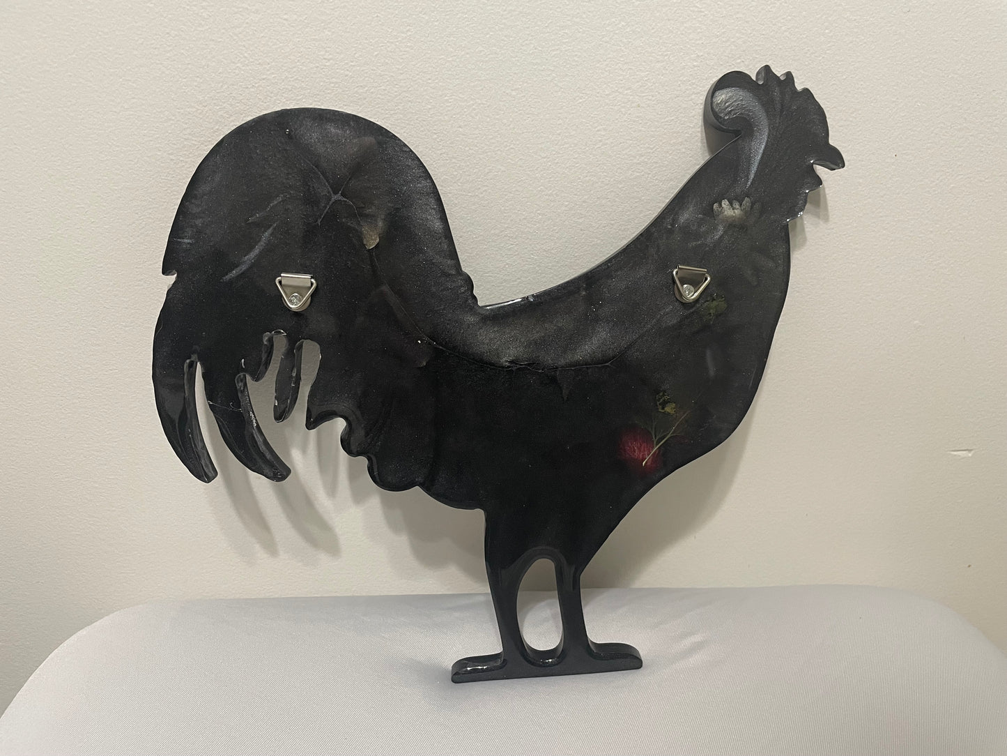 Farm Scene Rooster Wall Decoration or Key Hanger