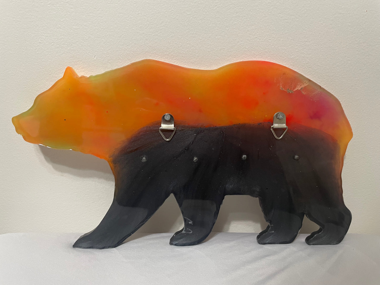 Glow in the Dark Northern Light Bear: Wall Decoration or Key Hanger