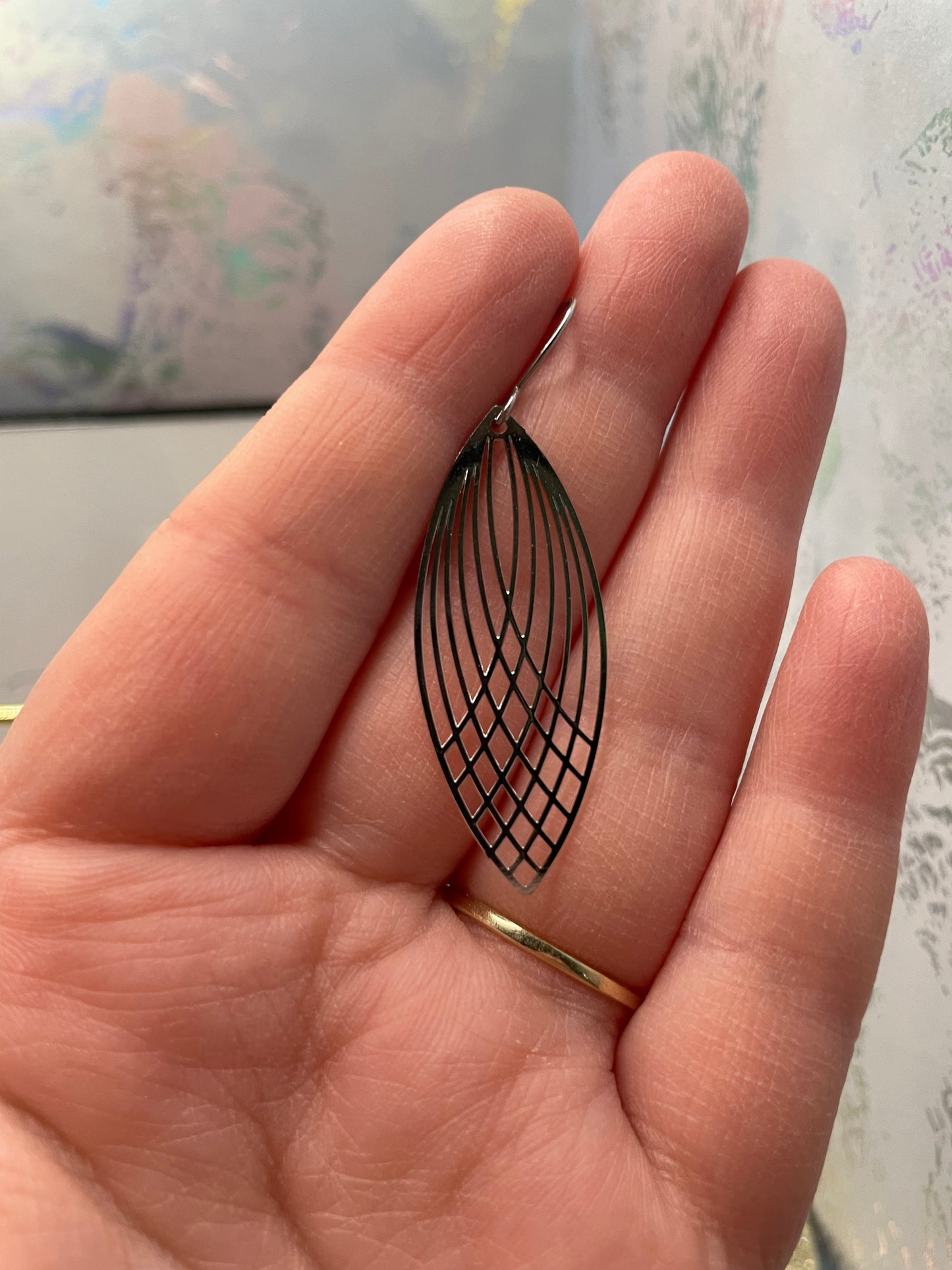 Silver Eclipse Earrings STAINLESS STEEL