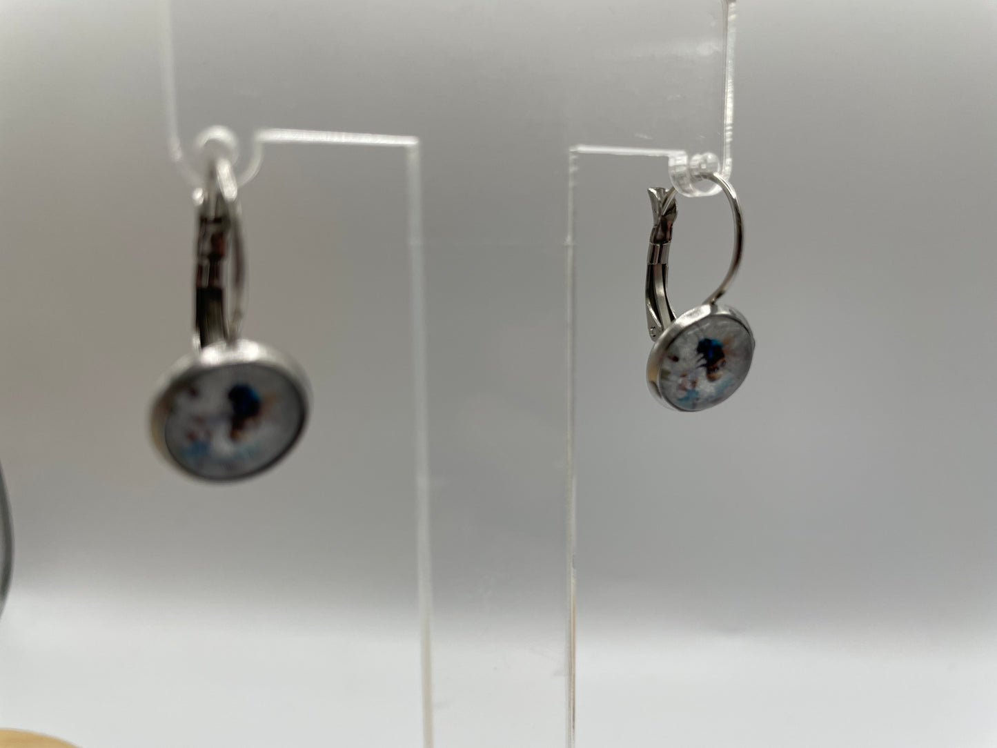 Blue Bee Leverback Earrings – Stainless Steel+Nickel Free