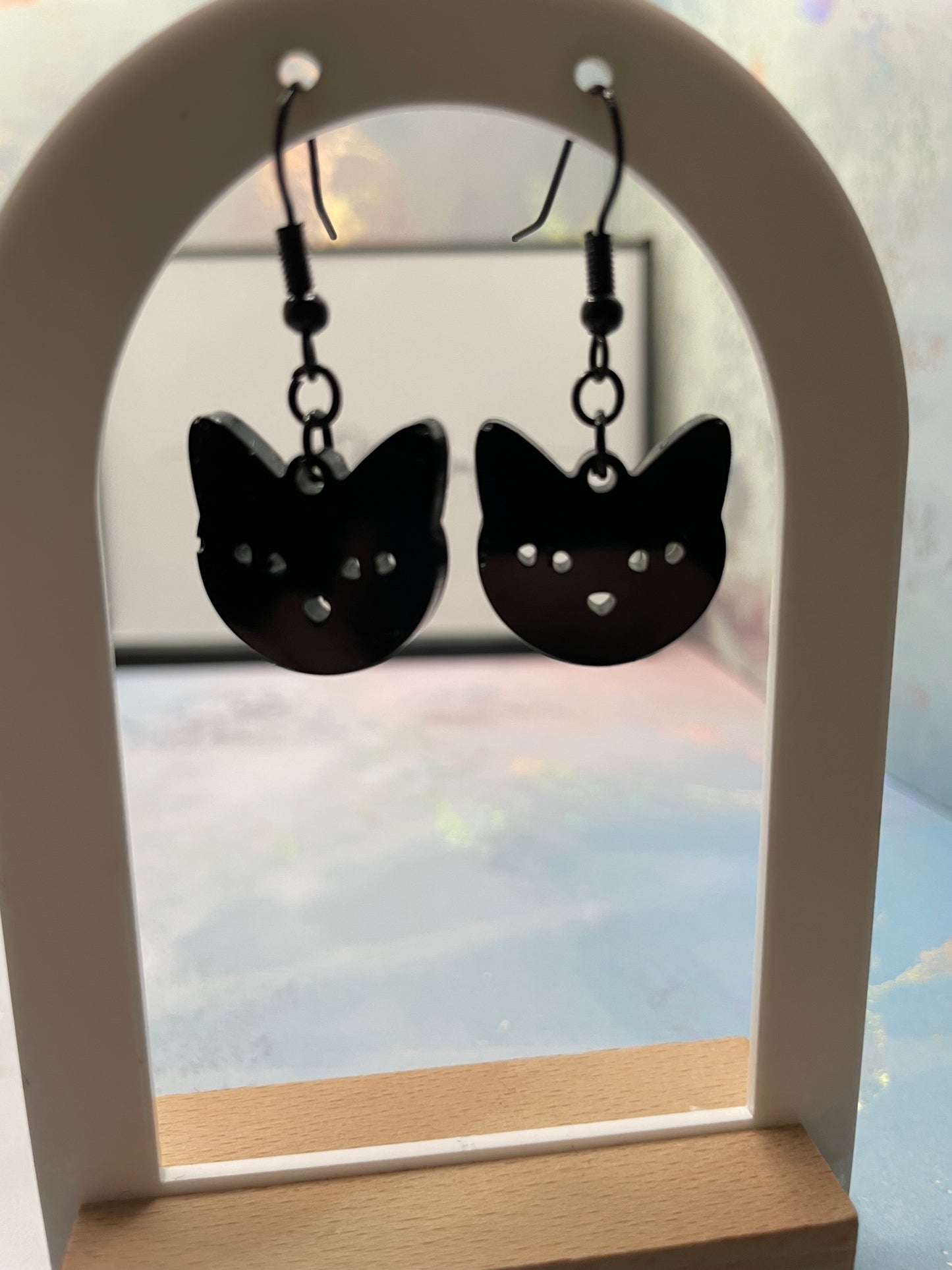 Black Cat Earrings