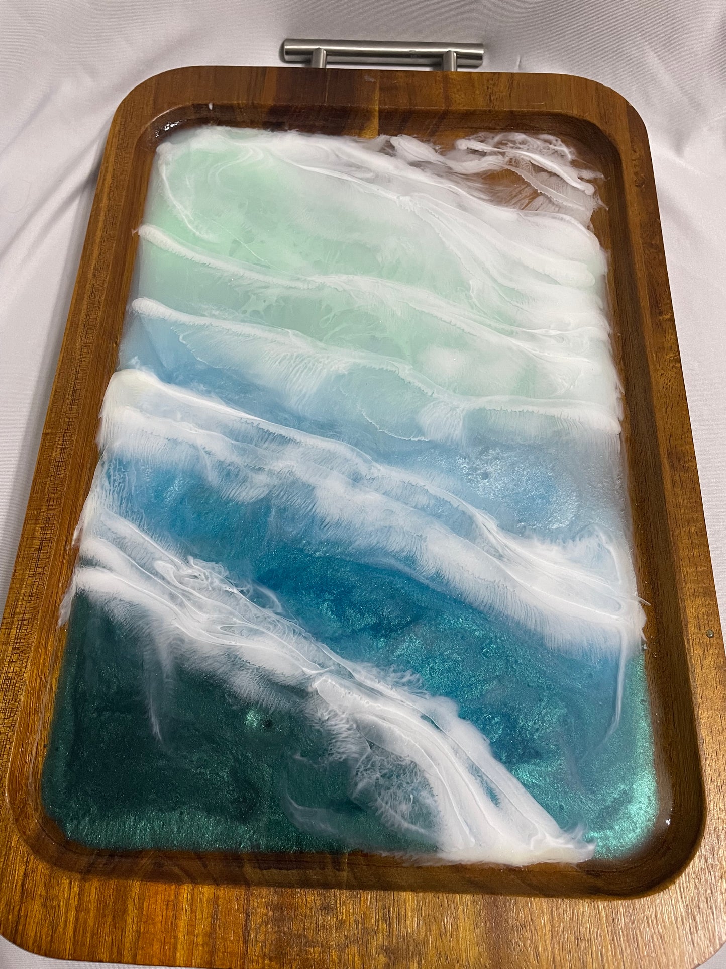 Ocean Wave Serving Tray