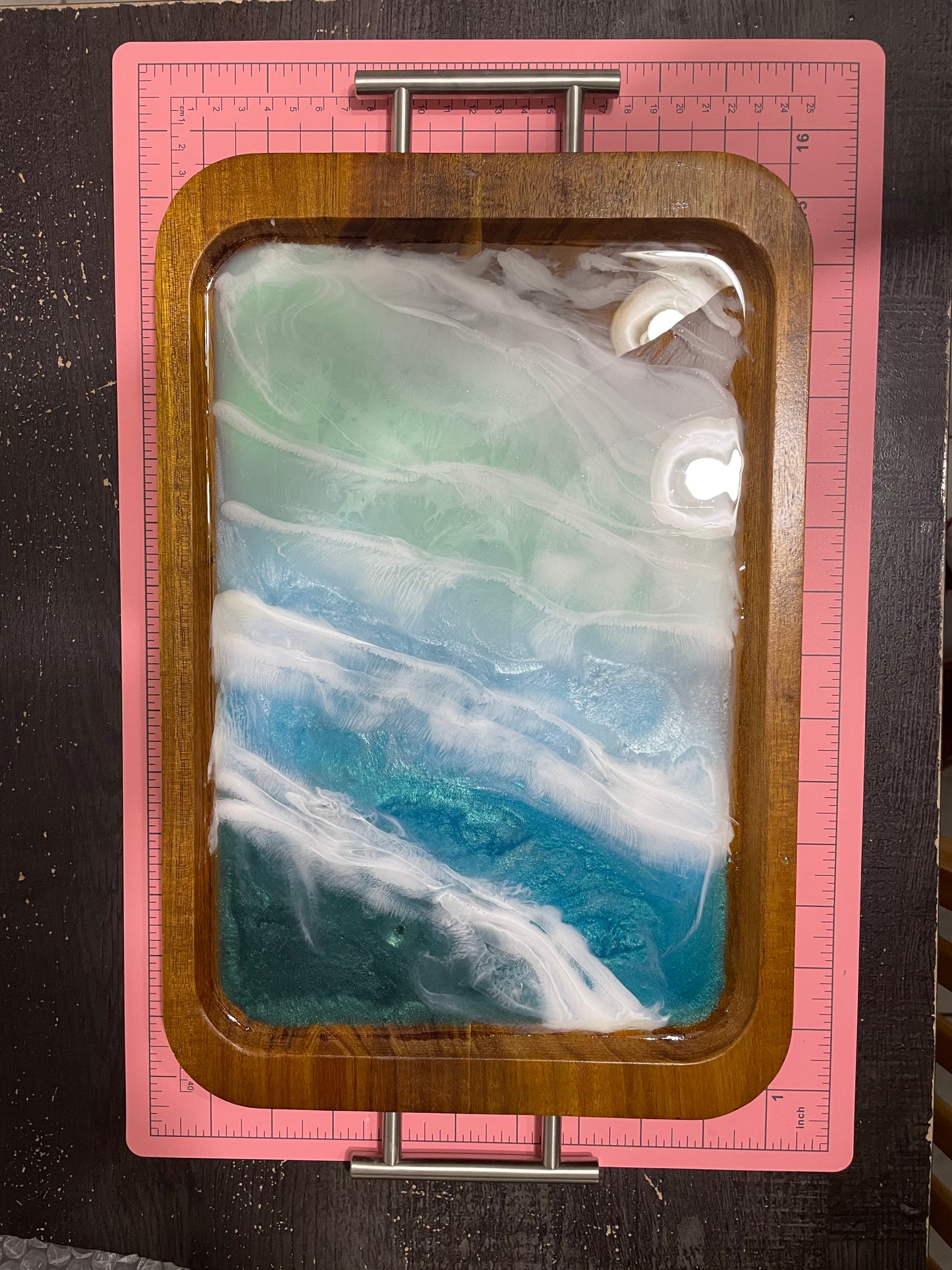 Ocean Wave Serving Tray