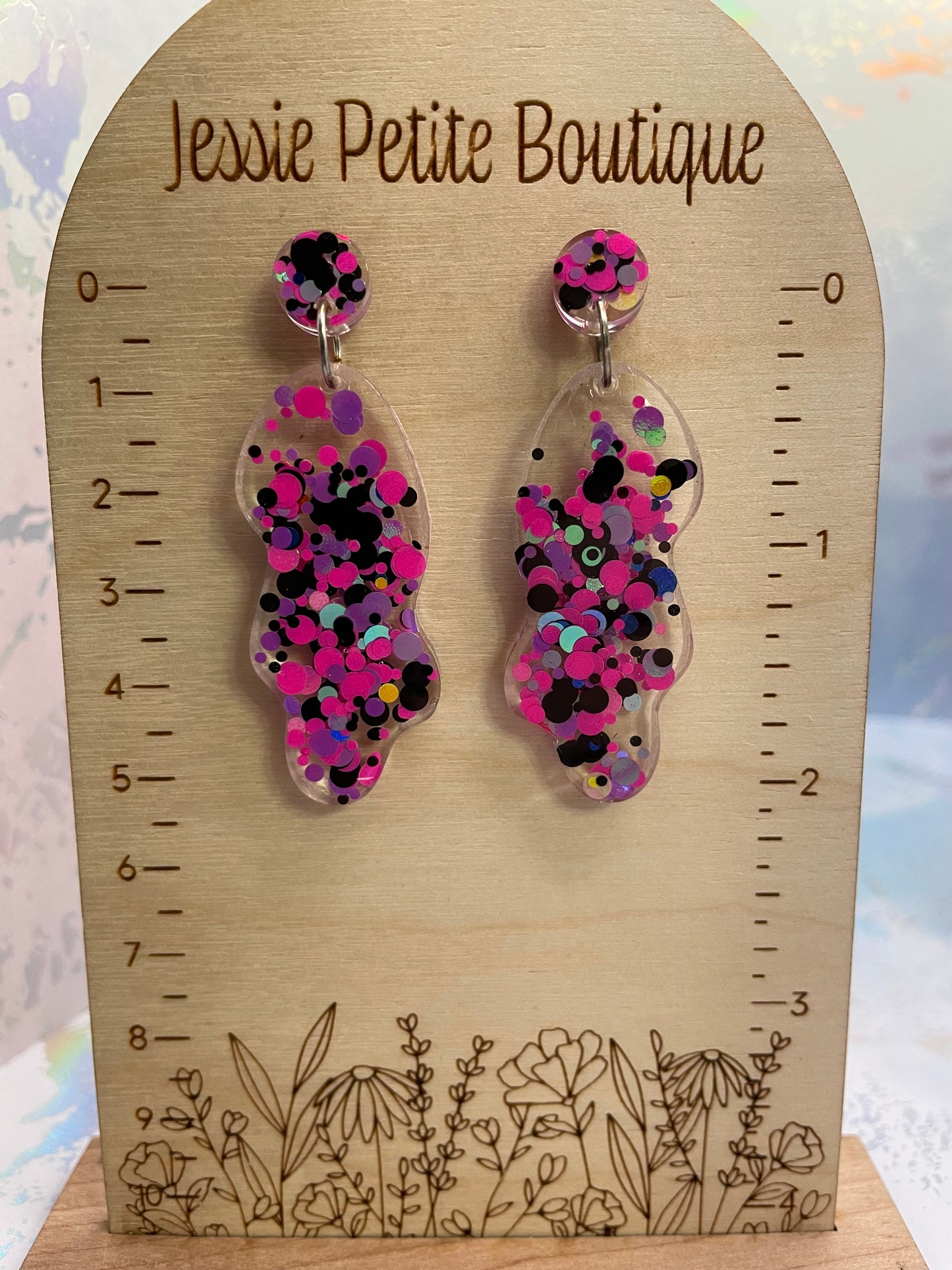 Funky Dangle Earrings - HYPOALLERGENIC PLASTIC