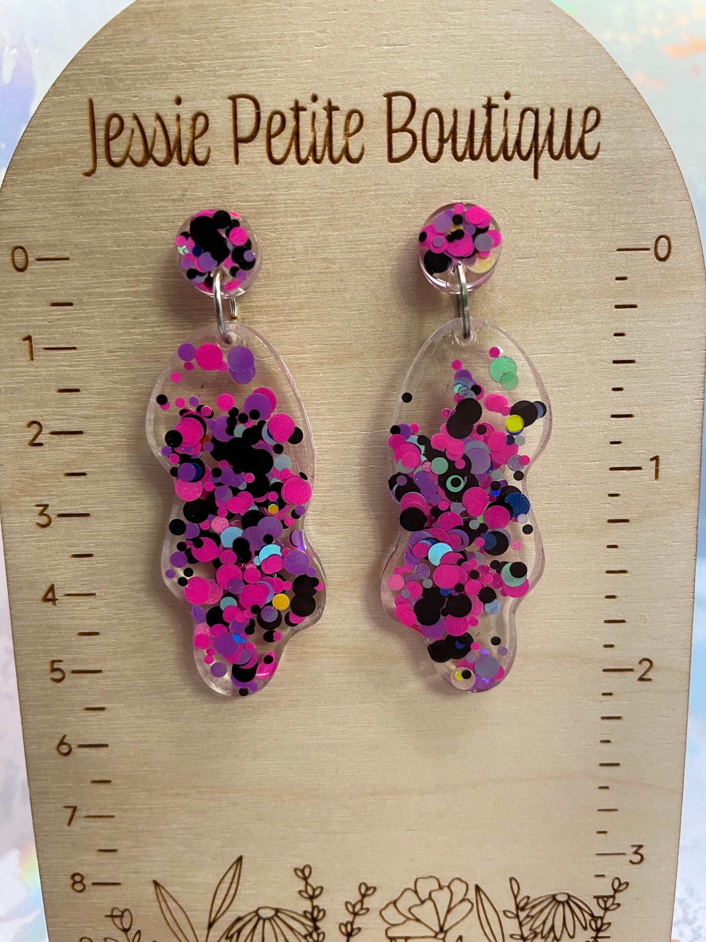 Funky Dangle Earrings - HYPOALLERGENIC PLASTIC