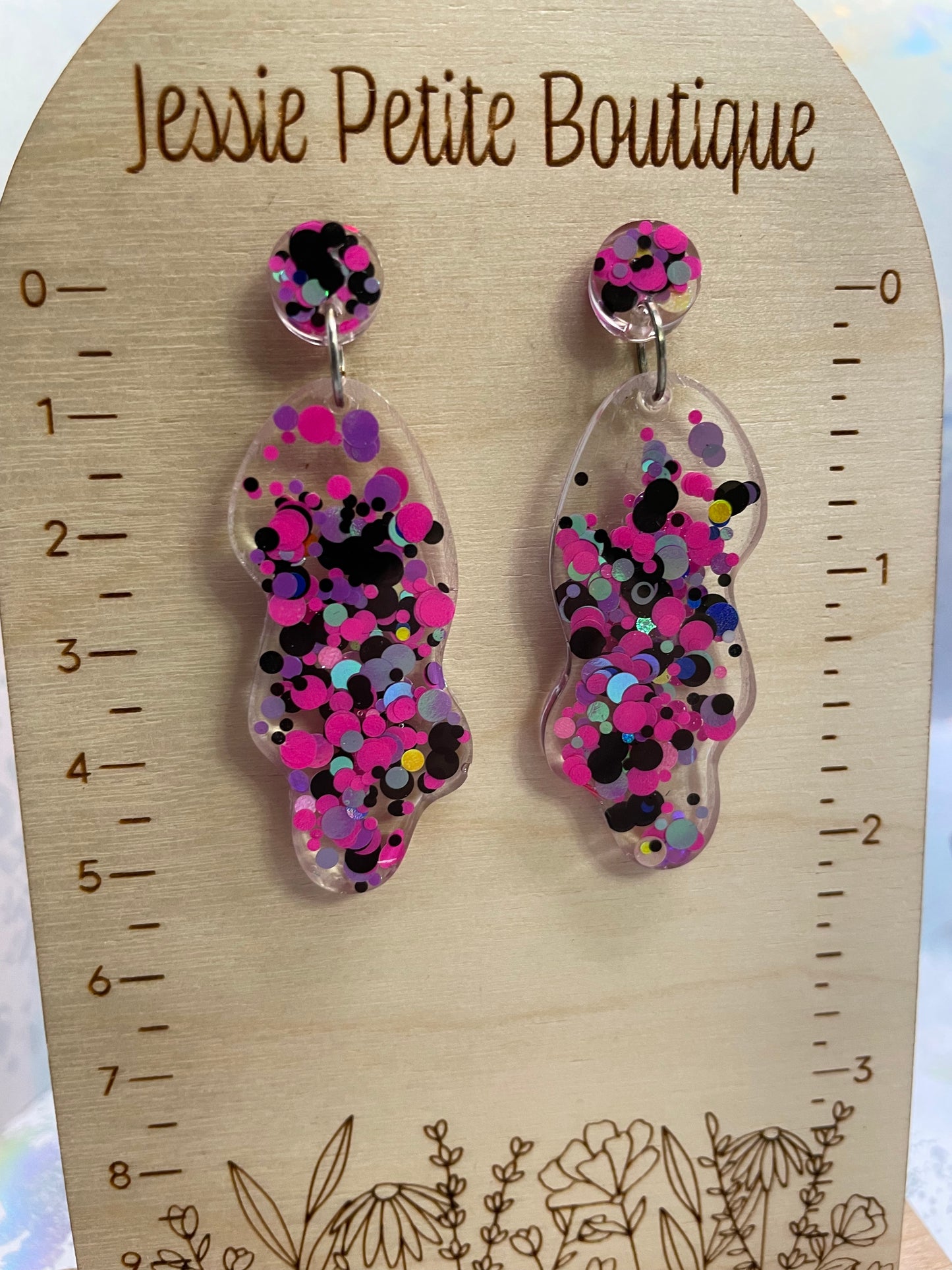 Funky Dangle Earrings - HYPOALLERGENIC PLASTIC