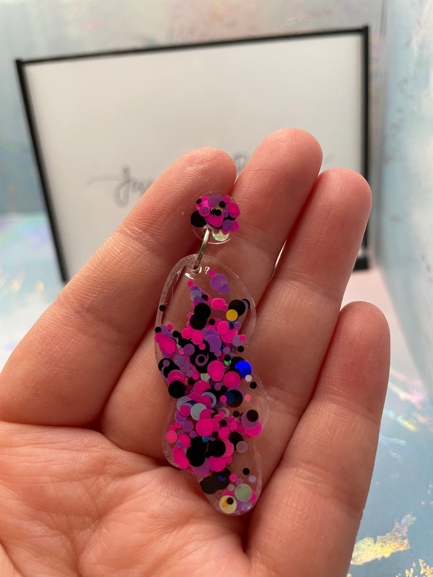Funky Dangle Earrings - HYPOALLERGENIC PLASTIC