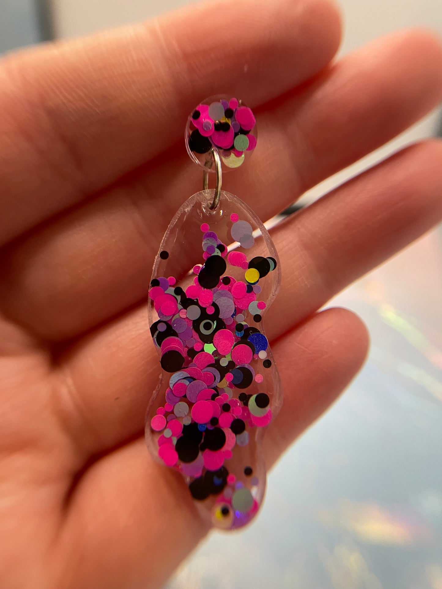 Funky Dangle Earrings - HYPOALLERGENIC PLASTIC