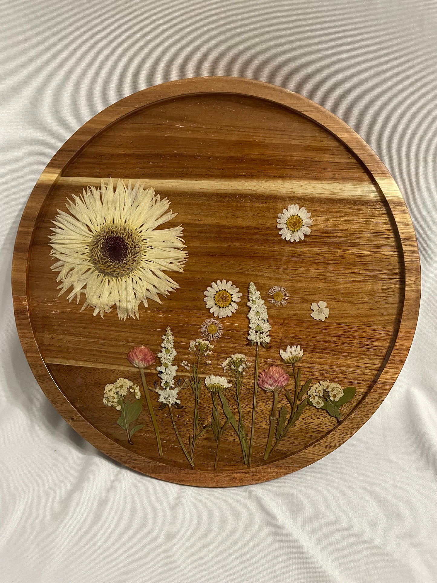 Floral Acacia Lazy Susan
