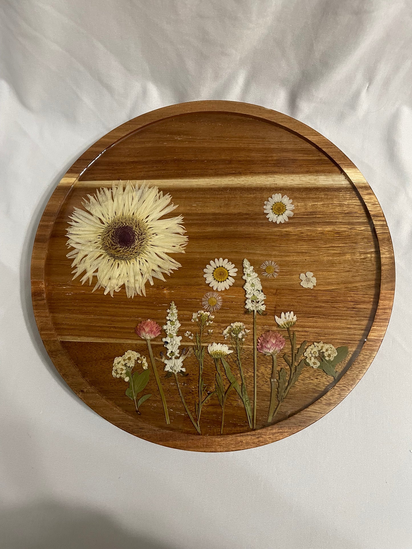 Floral Acacia Lazy Susan