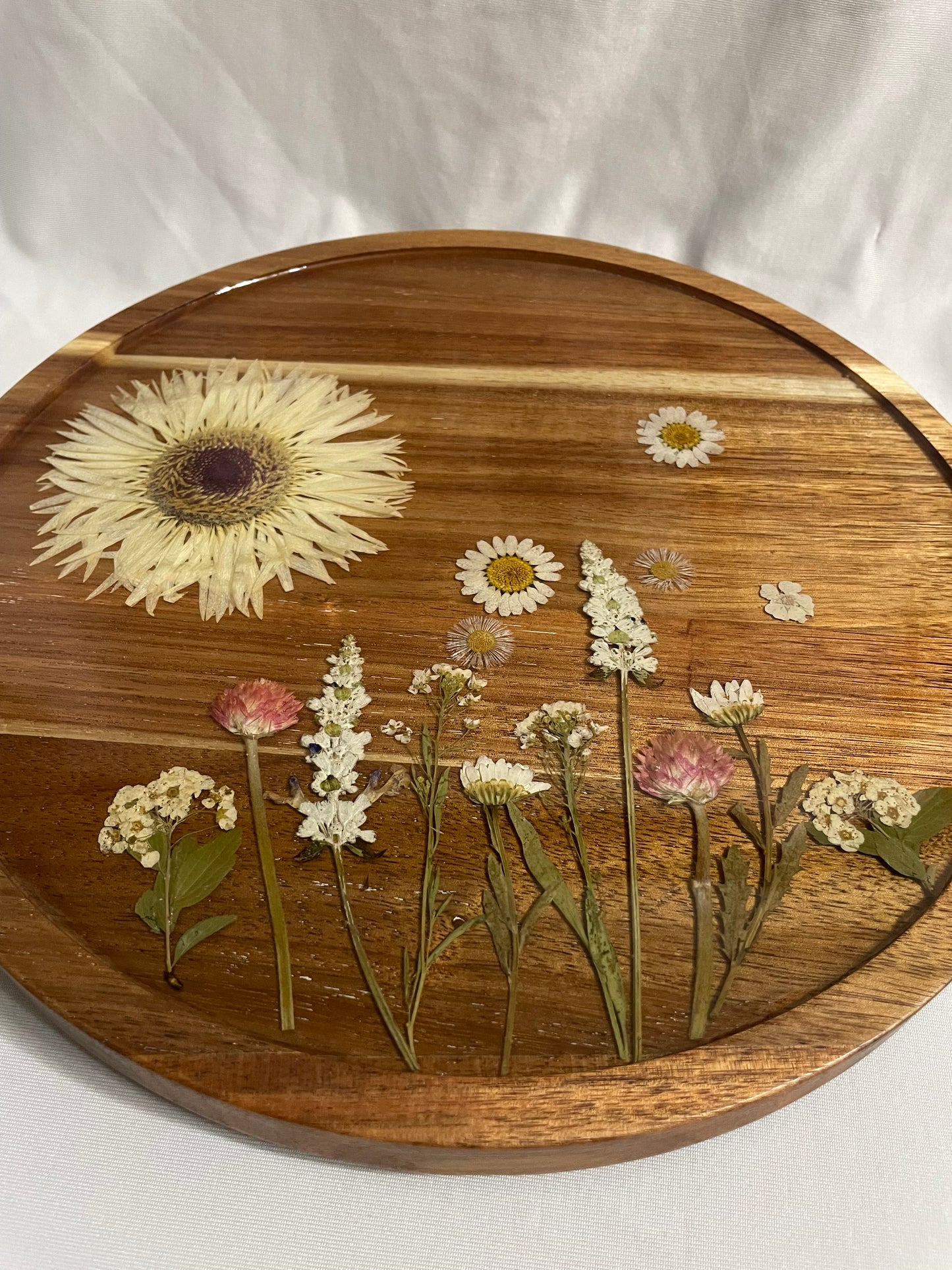 Floral Acacia Lazy Susan