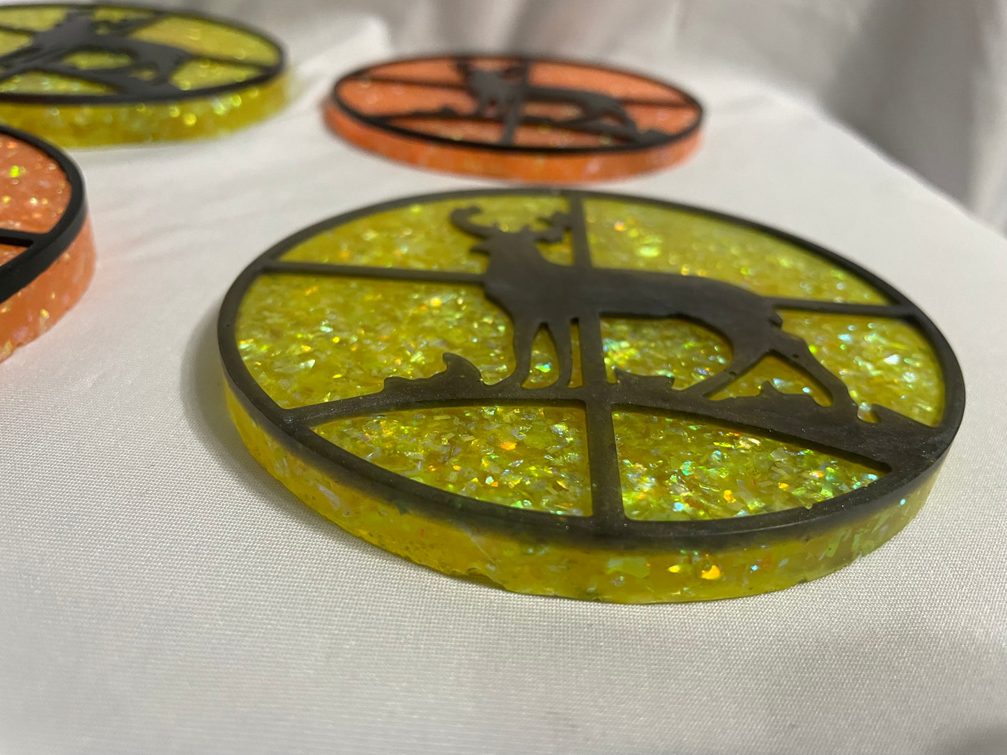 Sous-verres chevreuils