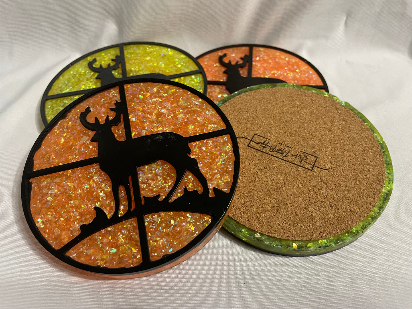 Sous-verres chevreuils