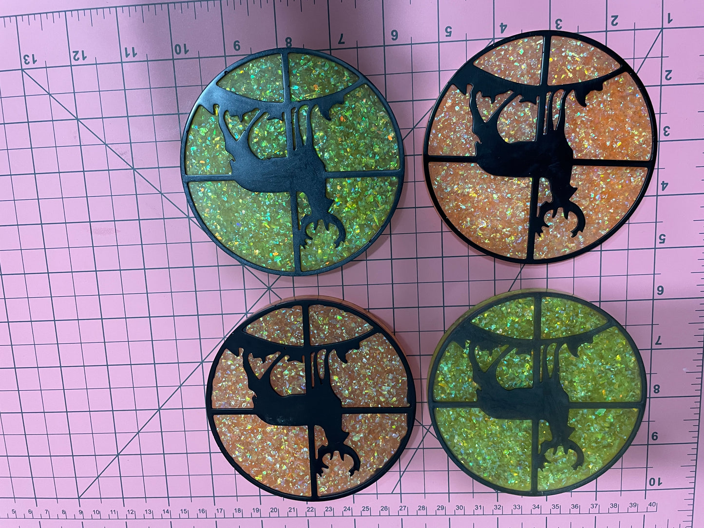 Sous-verres chevreuils