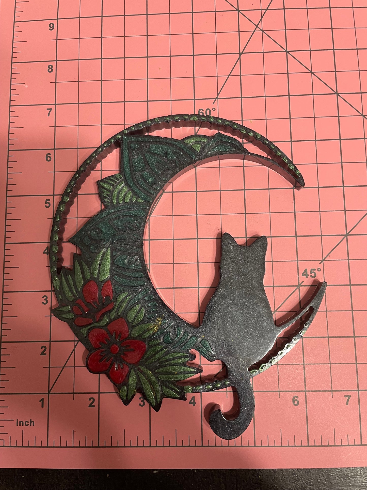 Cat on Moon :Wall Decoration