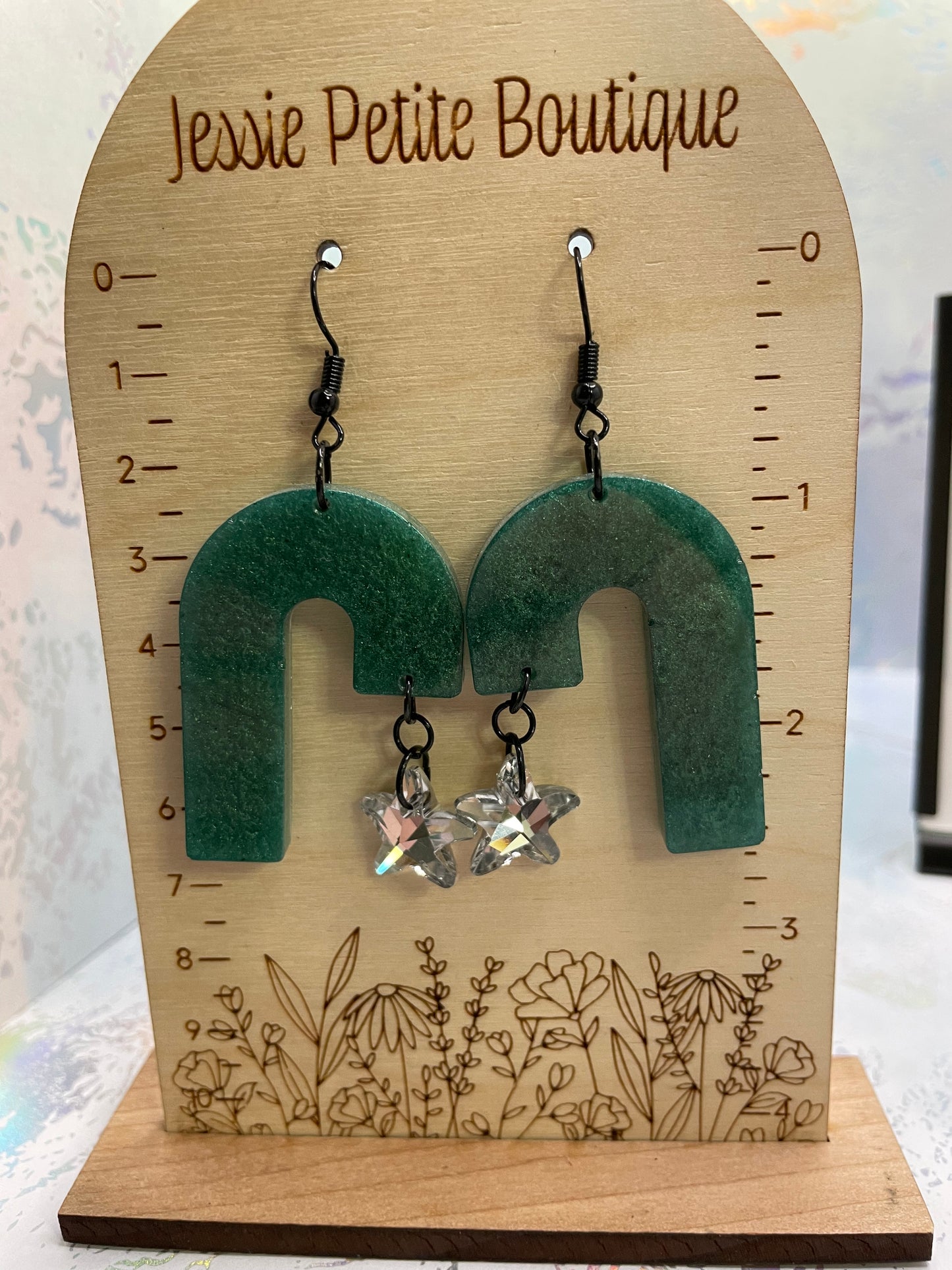 Boucles d'oreilles Étoile filante du J – Sans Nickel