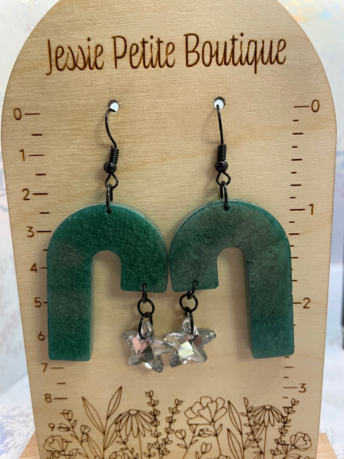 Boucles d'oreilles Étoile filante du J – Sans Nickel