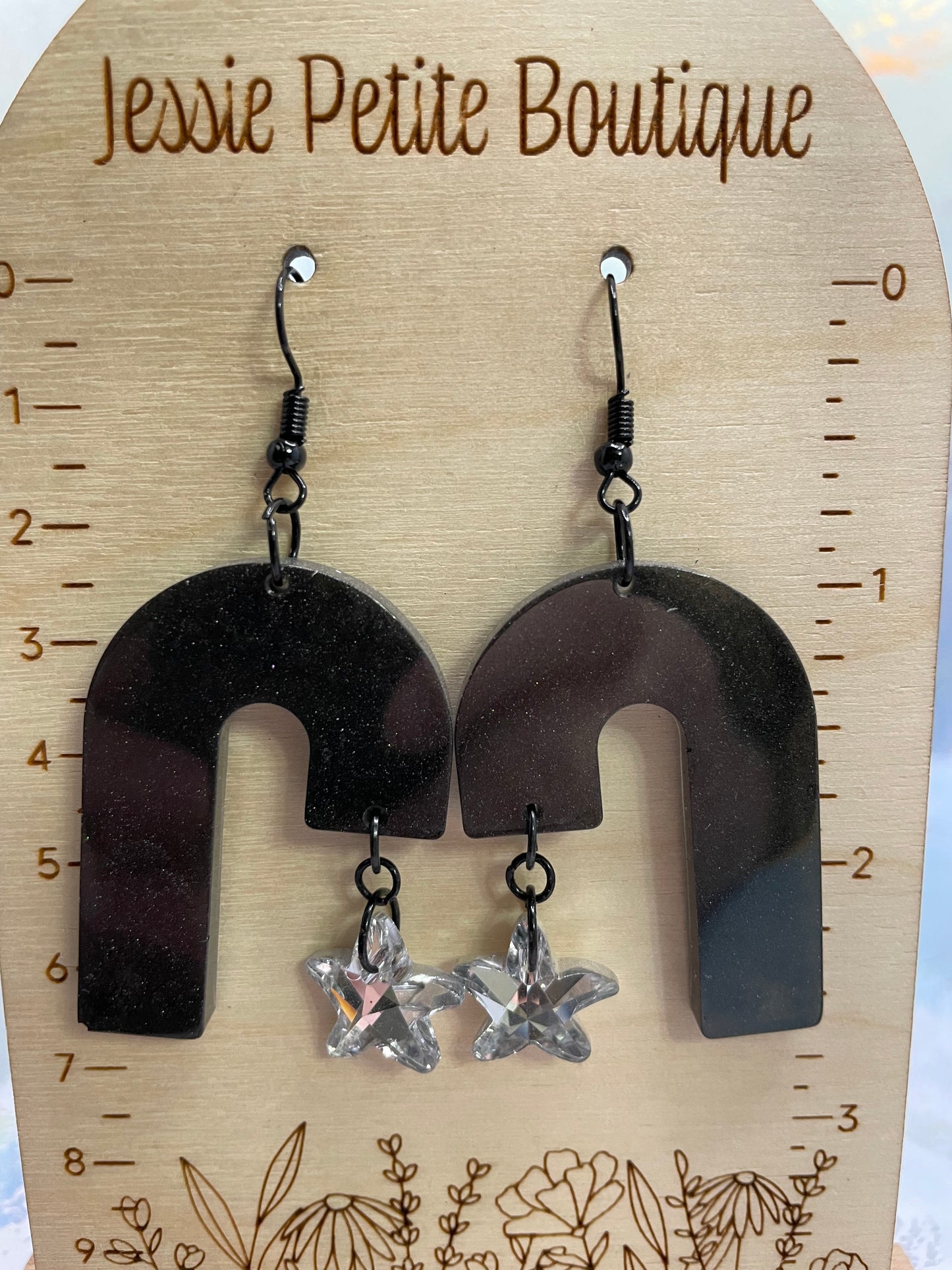 Boucles d'oreilles Étoile filante du J – Sans Nickel