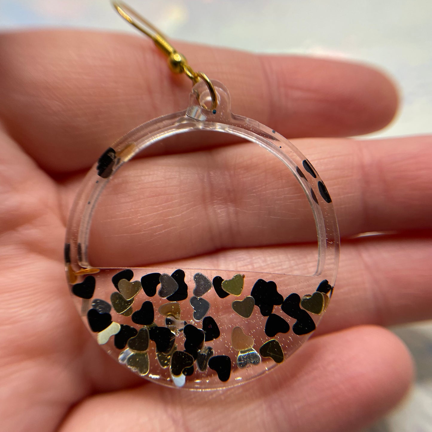 Horizon : Boucles d'oreilles Cœurs flottants