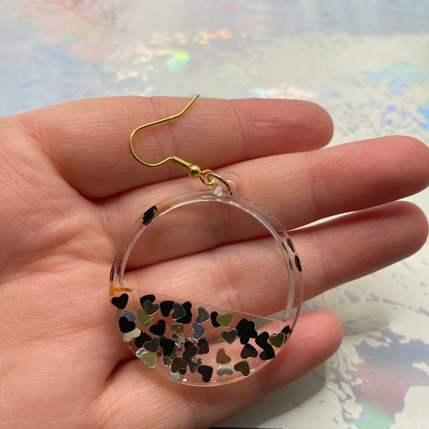 Horizon : Boucles d'oreilles Cœurs flottants