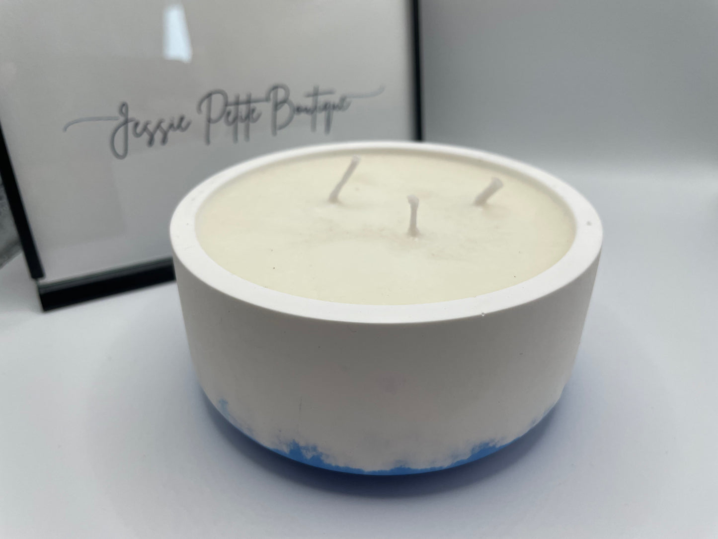 Handmade Round 3 wicks Soy Candle – Citrus & Sage