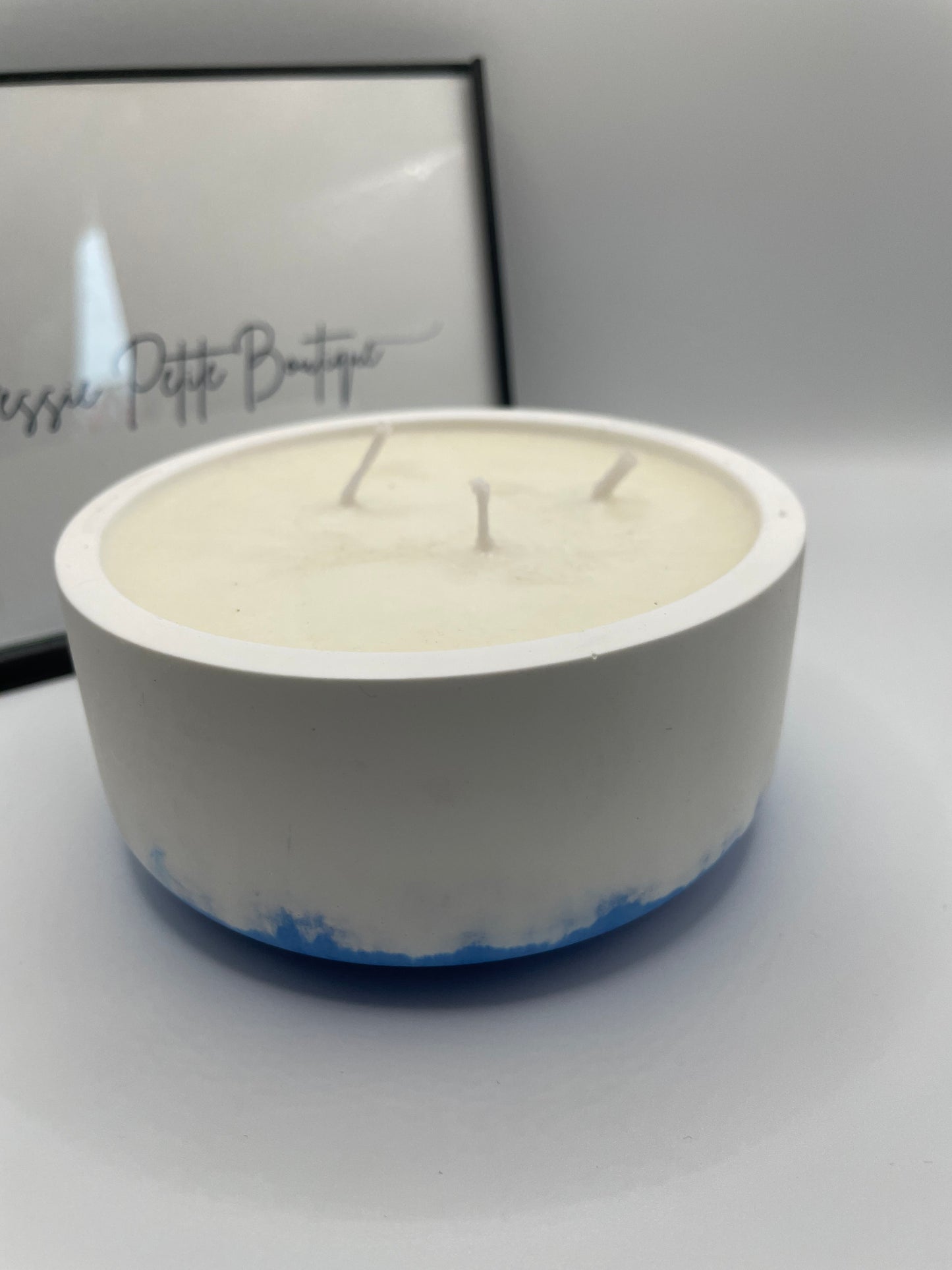 Handmade Round 3 wicks Soy Candle – Citrus & Sage