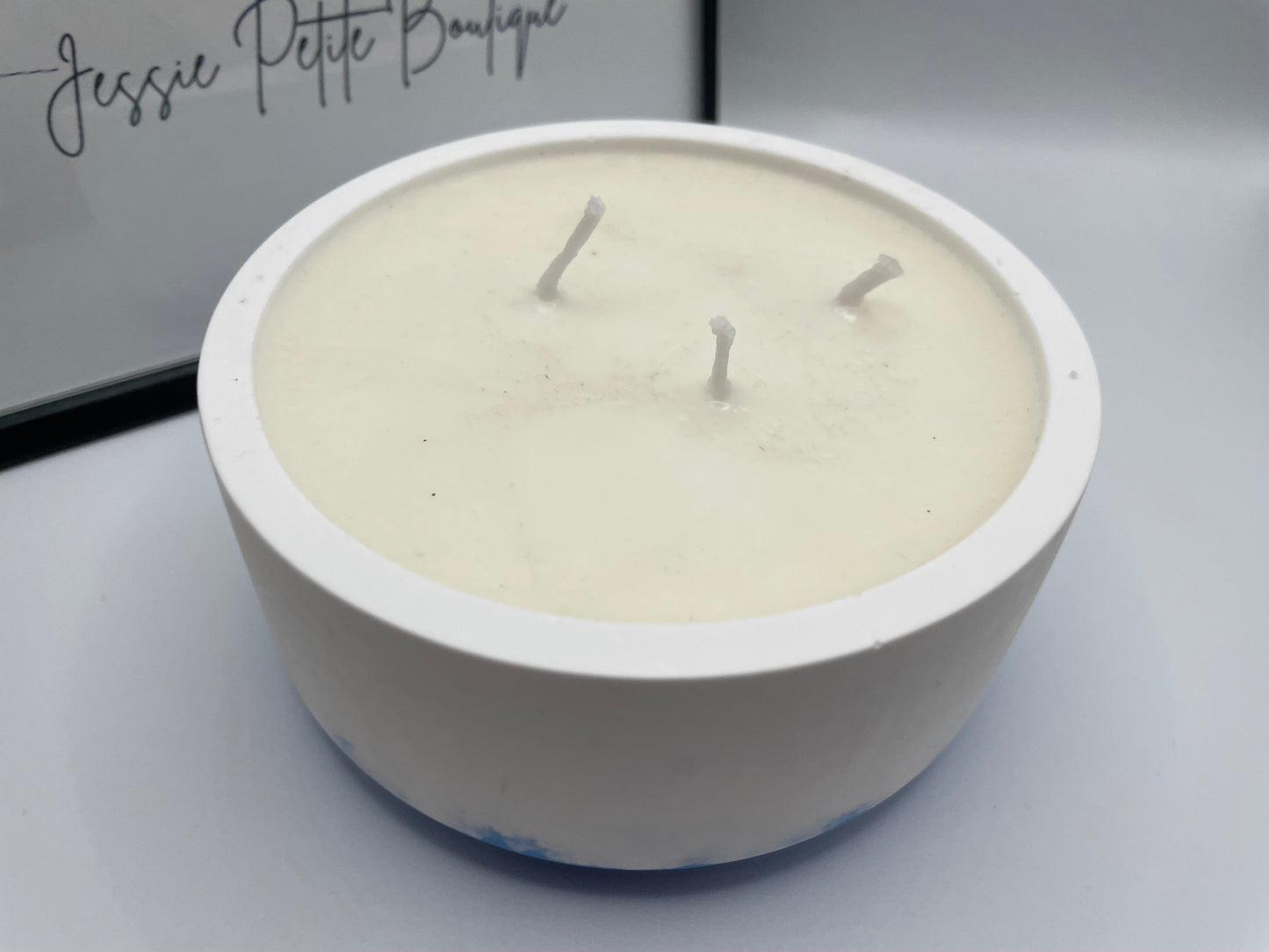 Handmade Round 3 wicks Soy Candle – Citrus & Sage